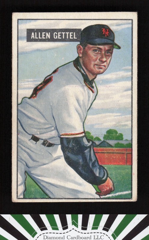 1951 Bowman #304 Allen Gettel VG+, front