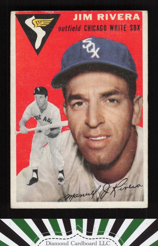 1954 Topps #34 Jim Rivera VGEX k, front