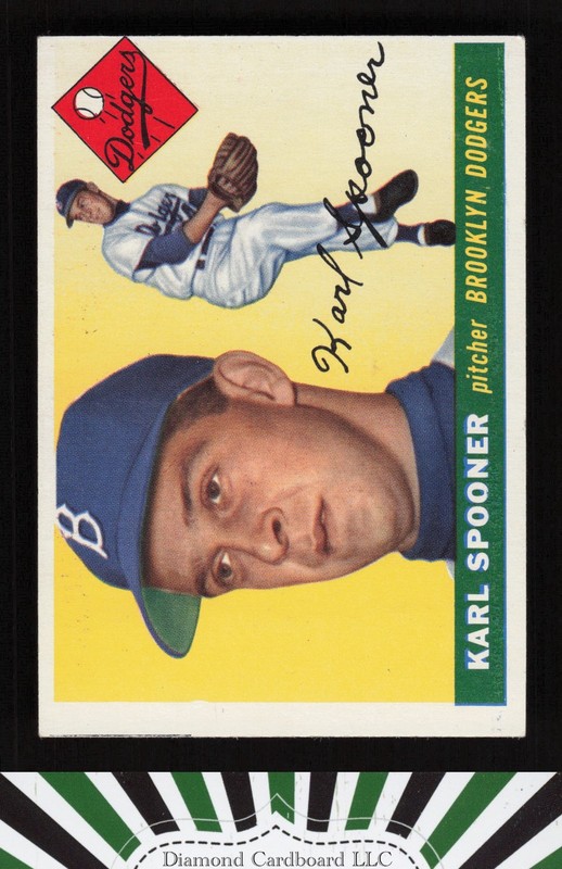 1955 Topps #90 Karl Spooner EX (MC) j, front