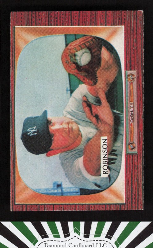 1955 Bowman #153 Eddie Robinson VG, front