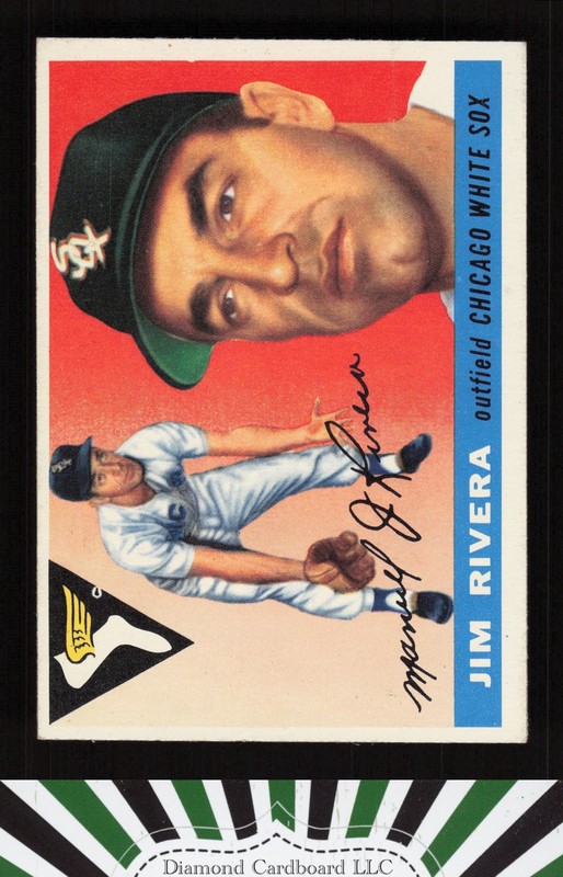 1955 Topps #58 Jim Rivera EX d, front