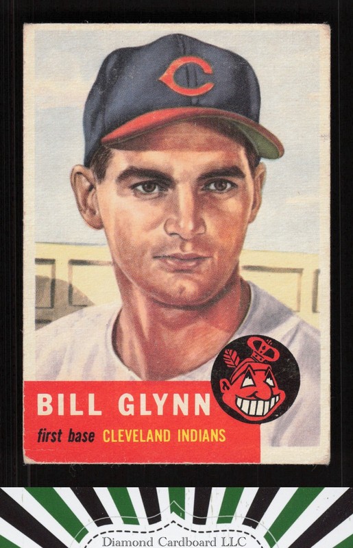 1953 Topps #171 Bill Glynn VG d, front