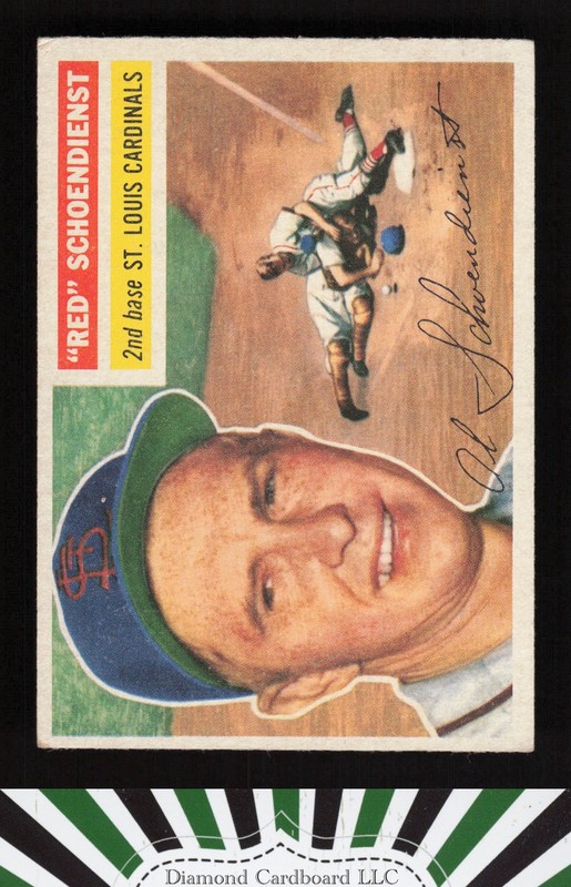 1956 Topps #165 Red Schoendienst VGEX t, front
