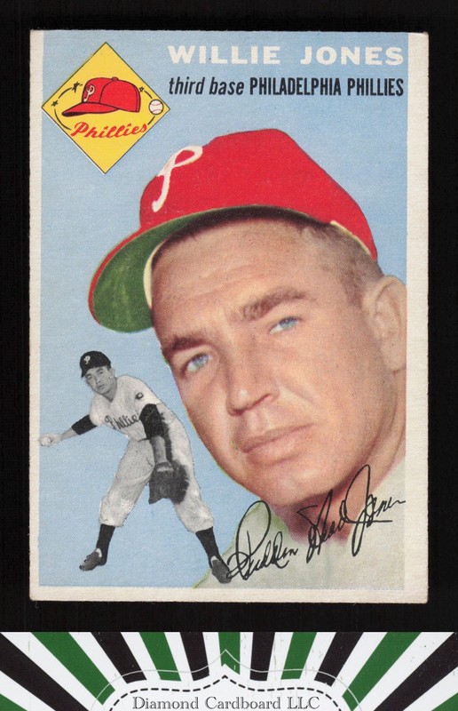 1954 Topps #41 Willie Jones EX e, front