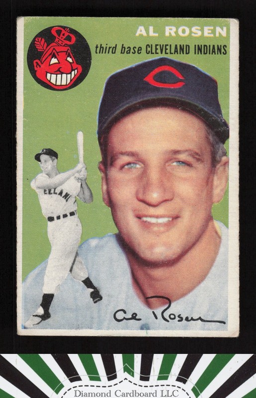 1954 Topps #15 Al Rosen VGEX m, front