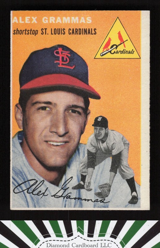1954 Topps #151 Alex Grammas VGEX d, front