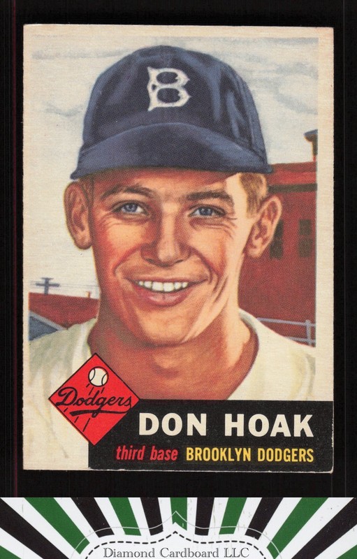 1953 Topps #176 Don Hoak VG b, front