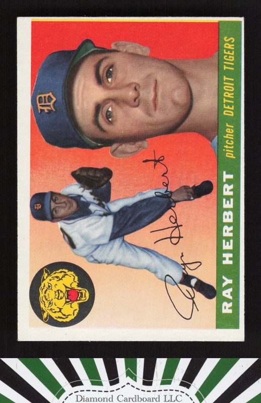 1955 Topps #138 Ray Herbert VGEX+ f, front