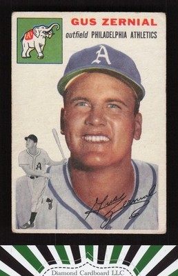 1954 Topps #2 Gus Zernial GD+ j, front