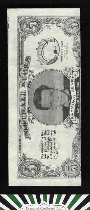 Topps Bucks #25 Raymond Berry, front