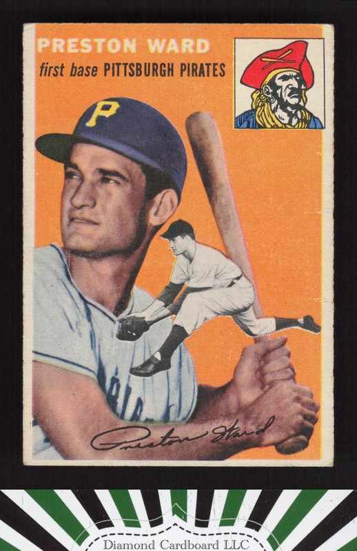 1954 Topps #72 Preston Ward VGEX j, front
