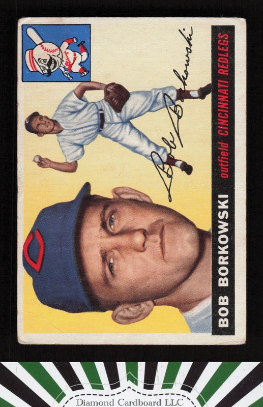 1955 Topps #74 Bob Borkowski GD a, front