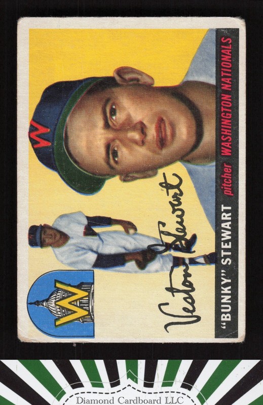 1955 Topps #136 Bunky Stewart GD a, front