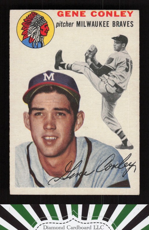 1954 Topps #59 Gene Conley VGEX+ i, front