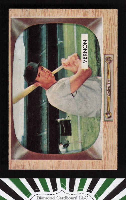 1955 Bowman #46 Mickey Vernon EX, front