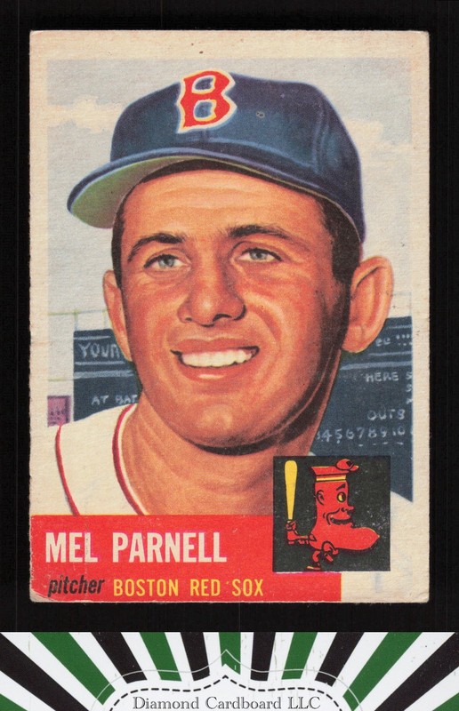 1953 Topps #19 Mel Parnell VG f, front