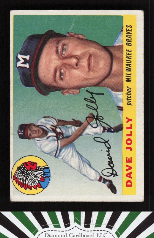 1955 Topps #35 Dave Jolly VG+ a, front