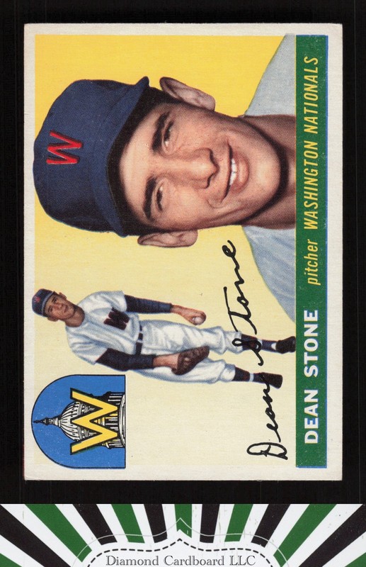 1955 Topps #60 Dean Stone VGEX+ f, front