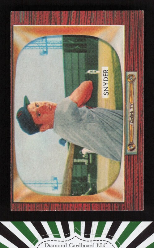 1955 Bowman #74 Jerry Snyder EX, front