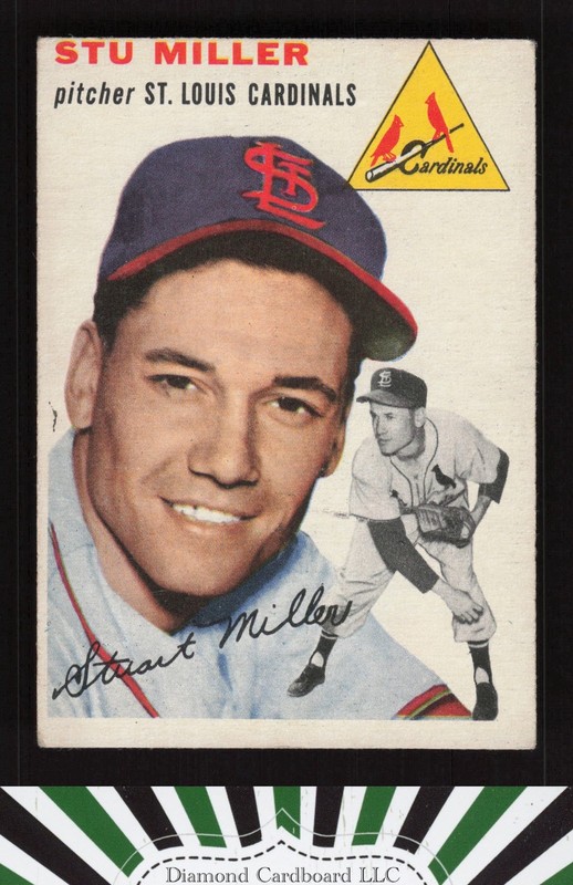 1954 Topps #164 Stu Miller VGEX f, front