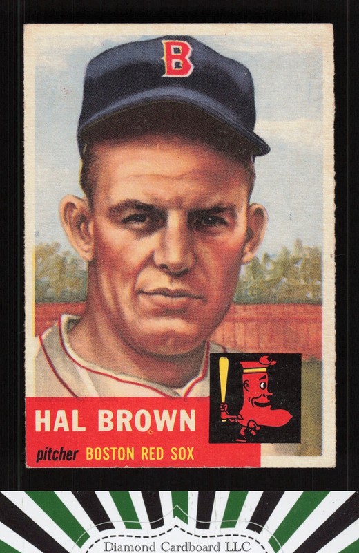 1953 Topps #184 Hal Brown EX [CENTERED] h, front