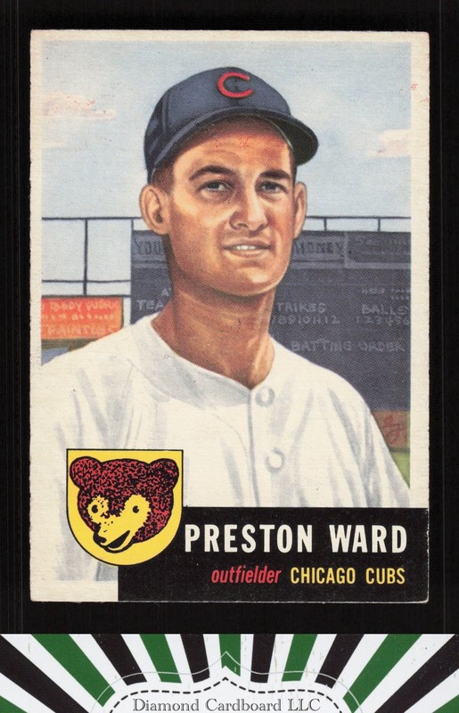 1953 Topps #173 Preston Ward EX i, front