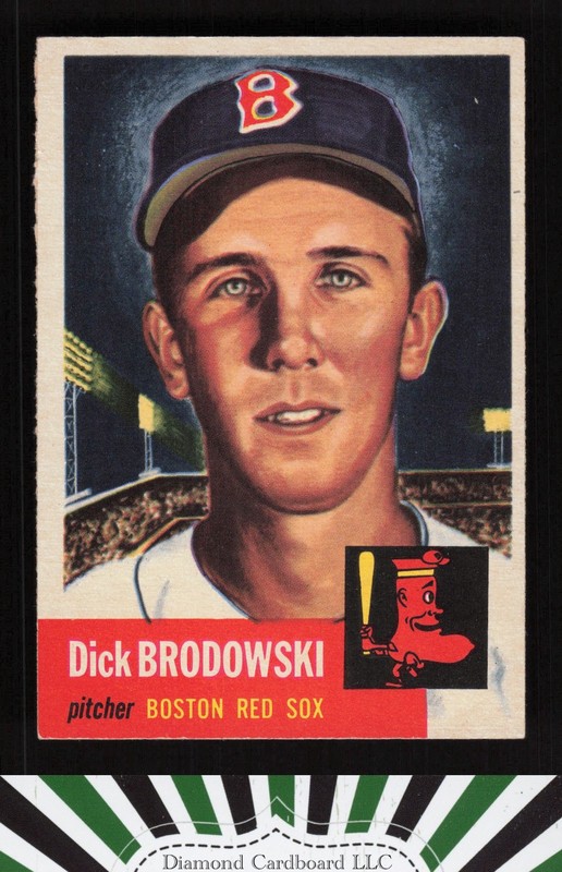 1953 Topps #69 Dick Brodowski EXMT g, front