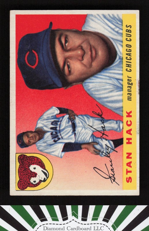 1955 Topps #6 Stan Hack VGEX+ c, front