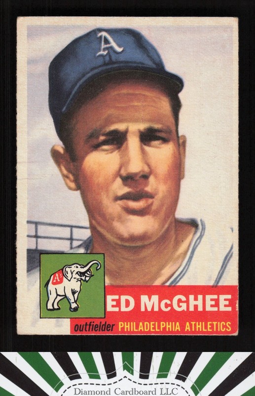 1953 Topps #195 Ed McGhee VG f, front