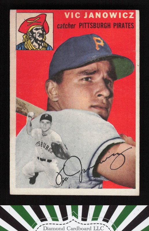 1954 Topps #16 Vic Janowicz VGEX n, front