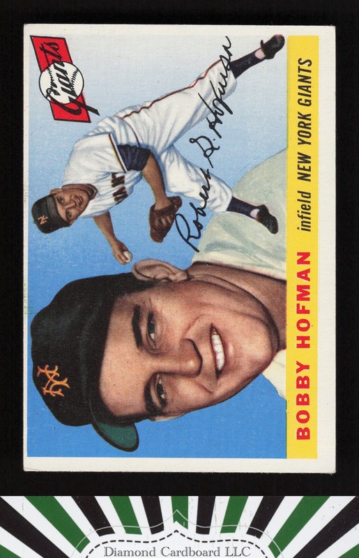 1955 Topps #17 Bobby Hofman VGEX+ f, front