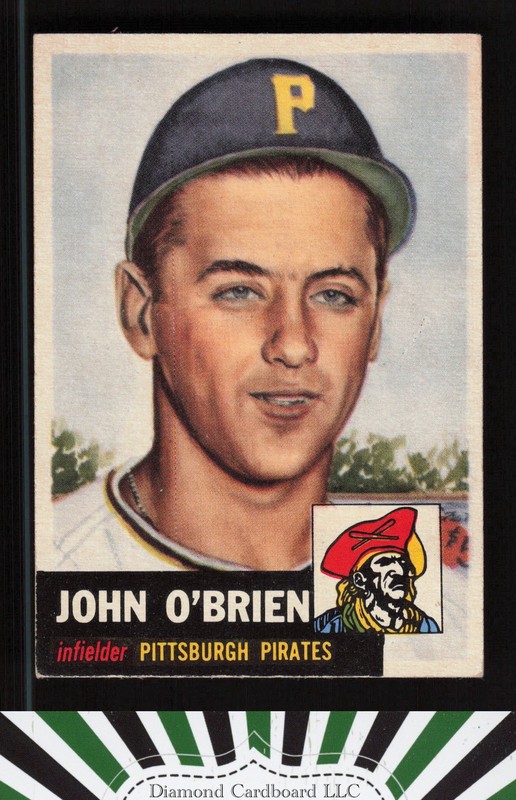 1953 Topps #223 Johnny O'Brien EX+ [CENTERED] h, front
