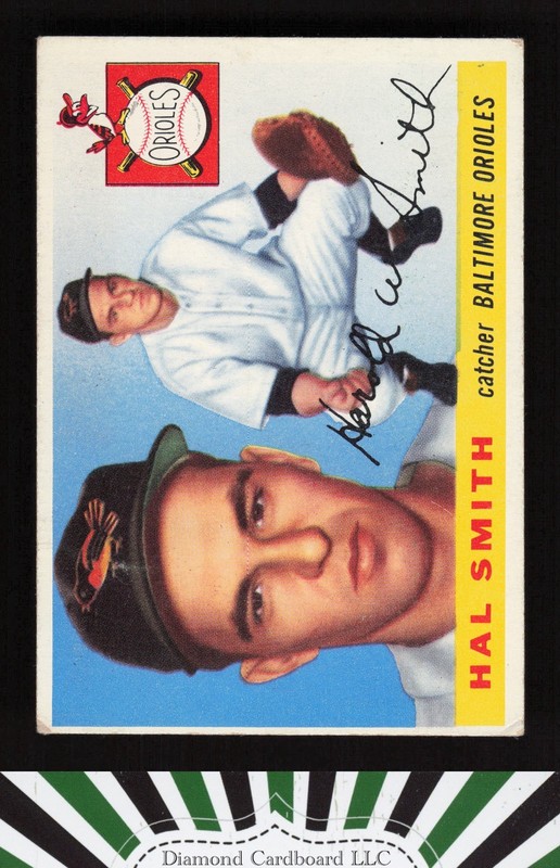 1955 Topps #8 Hal Smith VGEX c, front