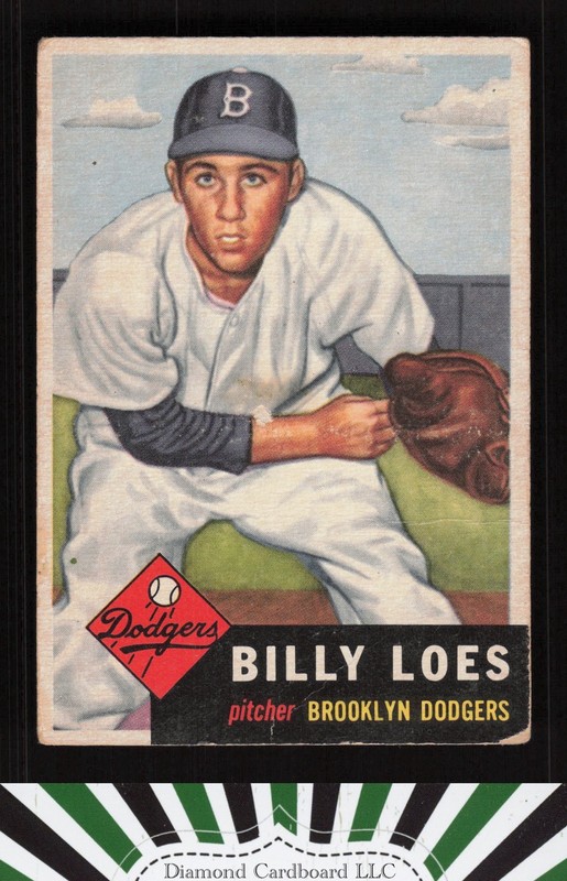 1953 Topps #174 Billy Loes PR b, front