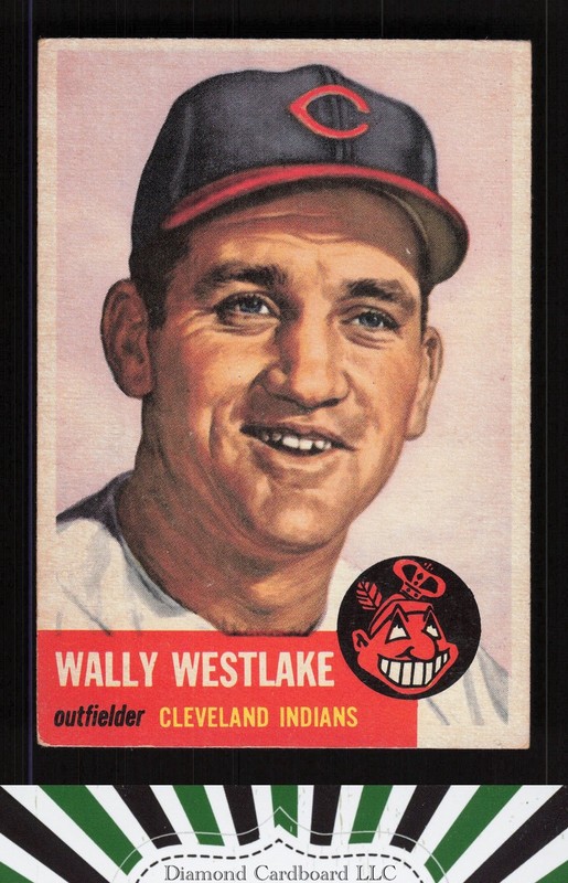 1953 Topps #192 Wally Westlake VGEX+ h, front