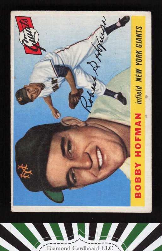 1955 Topps #17 Bobby Hofman VG d, front