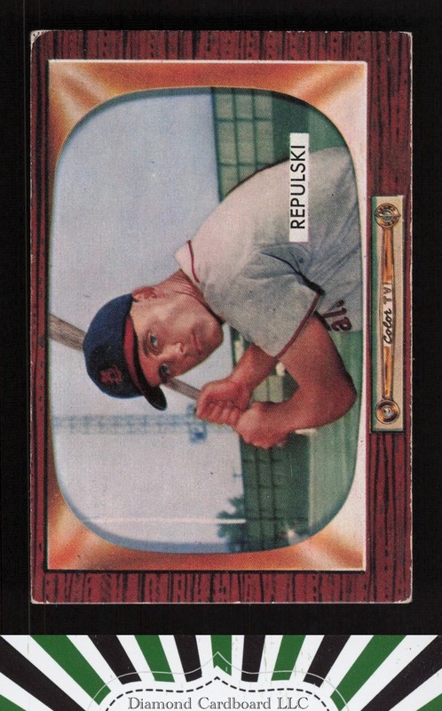 1955 Bowman #205 Rip Repulski VG+, front