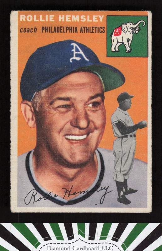 1954 Topps #143 Rollie Hemsley VG+ j, front