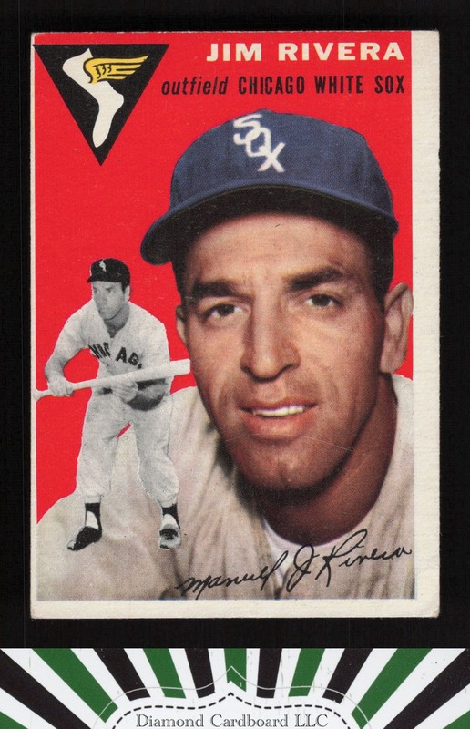 1954 Topps #34 Jim Rivera VGEX l, front