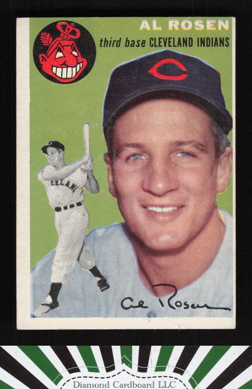 1954 Topps #15 Al Rosen VGEX h, front