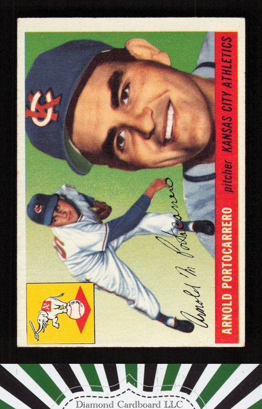 1955 Topps #77 Arnold Portocarrero VGEX i, front