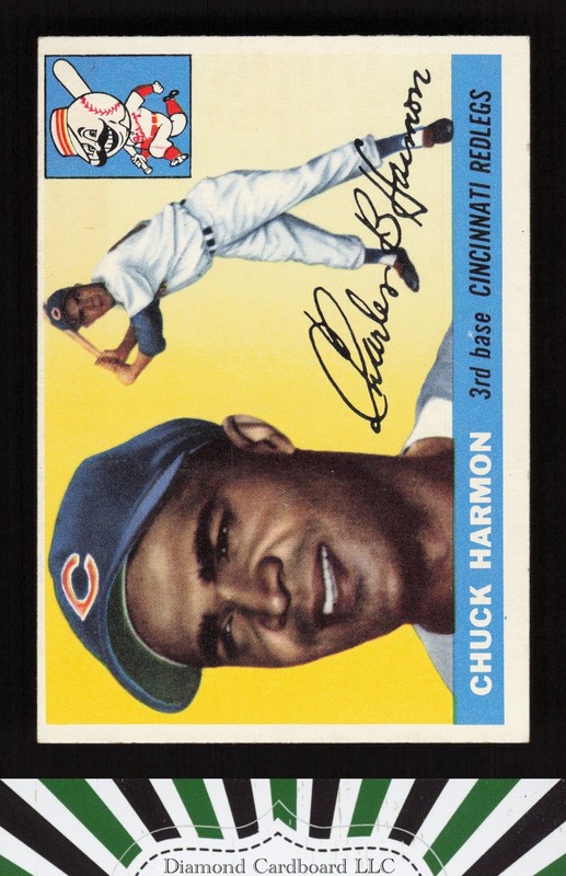 1955 Topps #82 Chuck Harmon VGEX+ x, front
