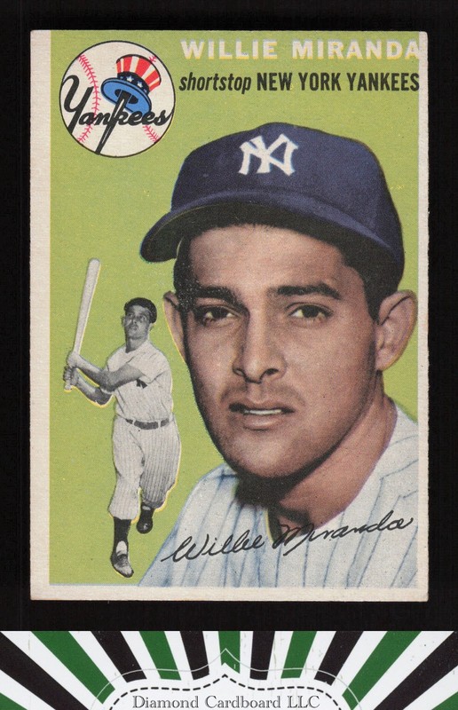 1954 Topps #56 Willy Miranda EX n, front