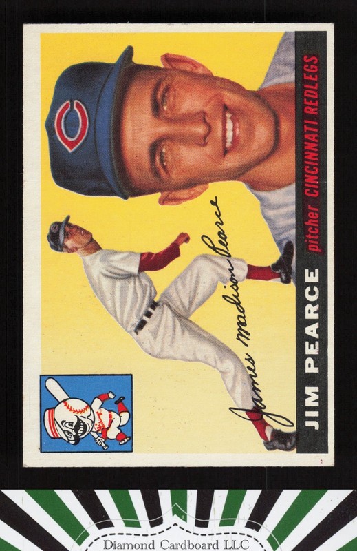1955 Topps #170 Jim Pearce VGEX d, front