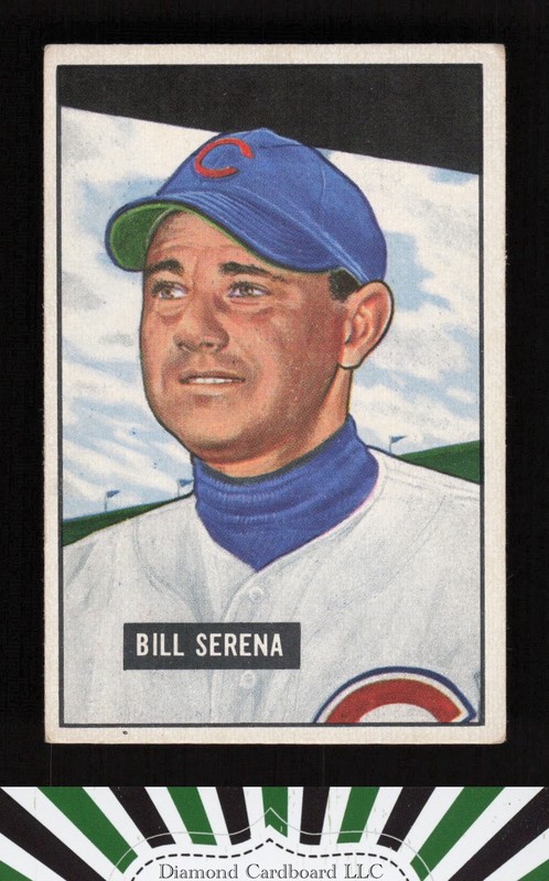 1951 Bowman #246 Bill Serena VGEX, front