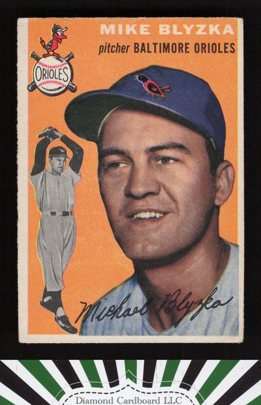 1954 Topps #152 Mike Blyzka VGEX h, front