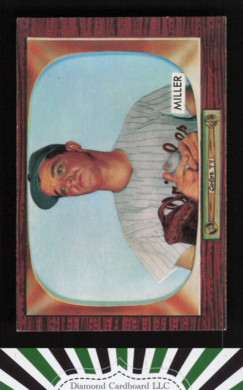 1955 Bowman #245 Bill Miller EX+, front