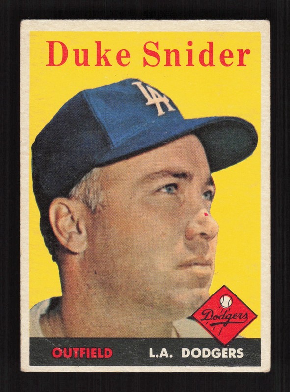 1958 Topps #88 Duke Snider VG l, front