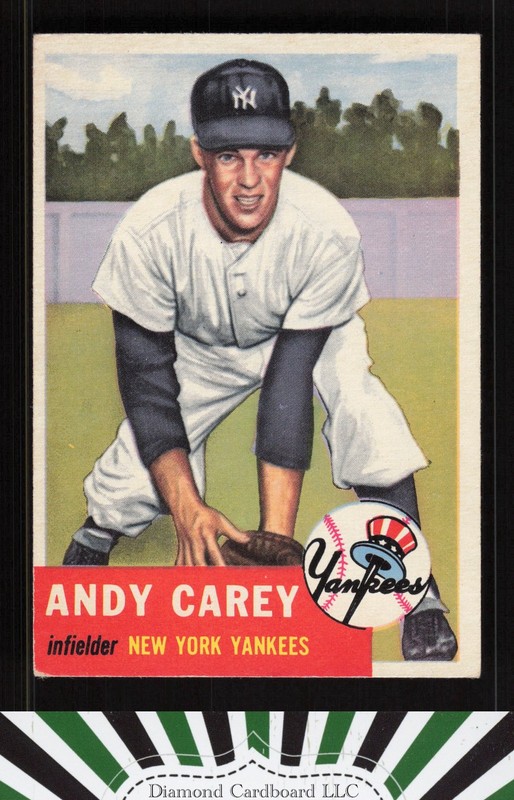 1953 Topps #188 Andy Carey VGEX+ f, front