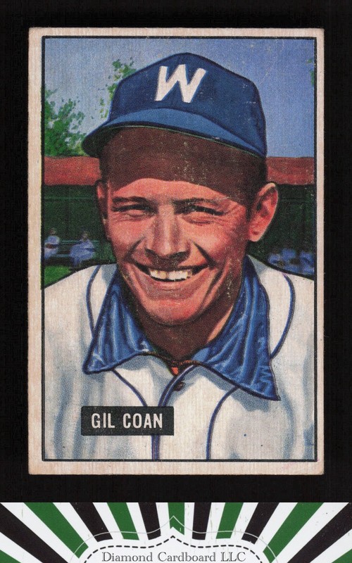 1951 Bowman #18 Gil Coan VGEX, front